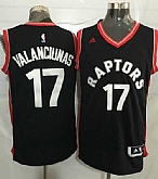 Toronto Raptors #17 Jonas Valanciunas Black Stitched NBA Jersey